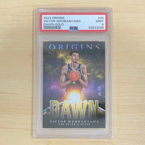 06/10 DAWN GOLD PSA 9 MINT Panini Origins Victor Wembanyama Rookie Card RC 25 - Bild 1 von 4