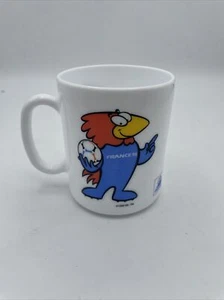 Vintage France '98 World Cup Mug Footix 1995 Soccer FIFA Souvenir Collectible - Picture 1 of 3