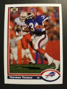 Thurman Thomas Buffalo Bills 1991 Upper Deck #356 Football Card  - Bild 1 von 2