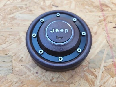 Jeep Wrangler 1987-1994 YJ CJ XJ Cherokee volante bocina cubierta Borgoña OEM Foto 1 de 4