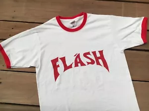 T-SHIRT FLASH GORDON ANNI '80 RETRÒ RINGER ABITO FANTASIA M-XL - Foto 1 di 12