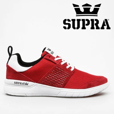 SUPRA Scissor Zapatillas Atletismo Patín Informal - Rojo/Negro/Blanco Nuevo - Imagen 1 de 4