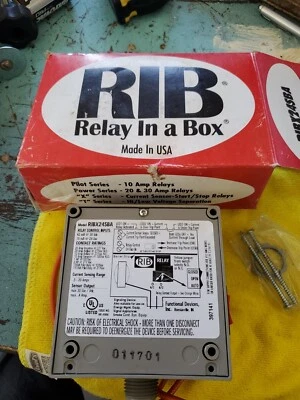 RIBX24SBA Functional Devices .5/20A Curr Snsr,Rly&Override OEM New. Old Stock - Image 1 of 4