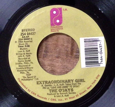 THE O'JAYS I REALLY NEED YOU NOW/EXTRAORDINARY GIRL  VINYL 45 53-170 - Image 1 of 3