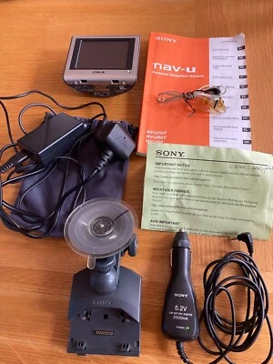 Sony nav-u Personal Navigation System NV- U70T C silver and black - Image 1 of 4