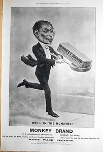 AD; MONKEY BRAND SOAP, NICE FULL PAGE AD 1905 - Picture 1 of 1