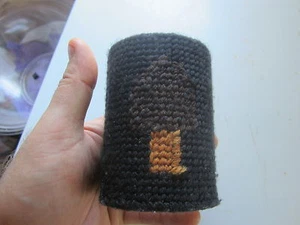 LONA DE PLÁSTICO HECHA A MANO MOREL CAN COZIE MARRÓN Y NEGRO SE ADAPTA A LA MAYORÍA DE LAS LATAS - Imagen 1 de 4