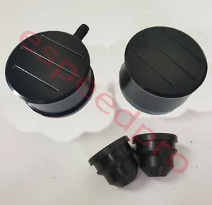 Black  Billet Aluminum Valve Cover Breather PCV w/ Grommets Oil Fill Ball Milled - Bild 1 von 4