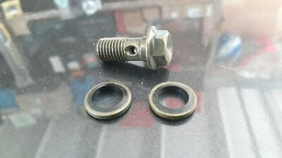 "ZK1 " VIS DE BANJO POUR FLEXIBLE DE FREIN ÉTRIER+MAÎTRE CYLINDRE MOTOS-SCOOTERS-MOBS