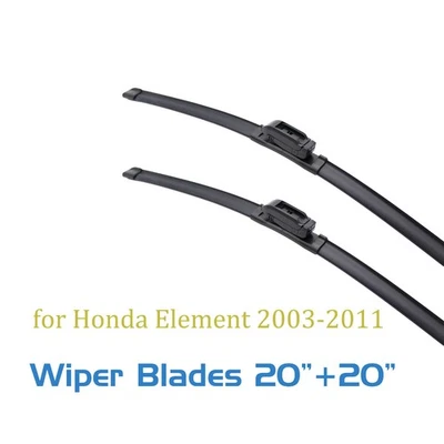2,Windshield Wiper Blades 20 20 For Honda Element 2003-2011 J-hook All Season - Image 1 of 4