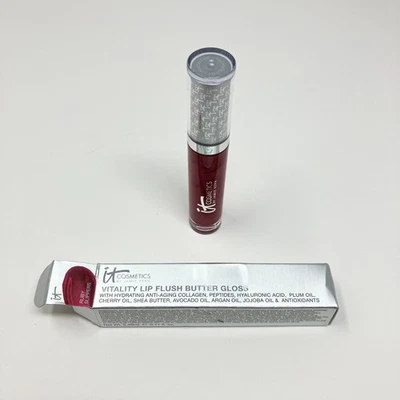 IT Cosmetics Vitality Lip Flush Butter Gloss "Ruby Slippers" New - Image 1 of 2