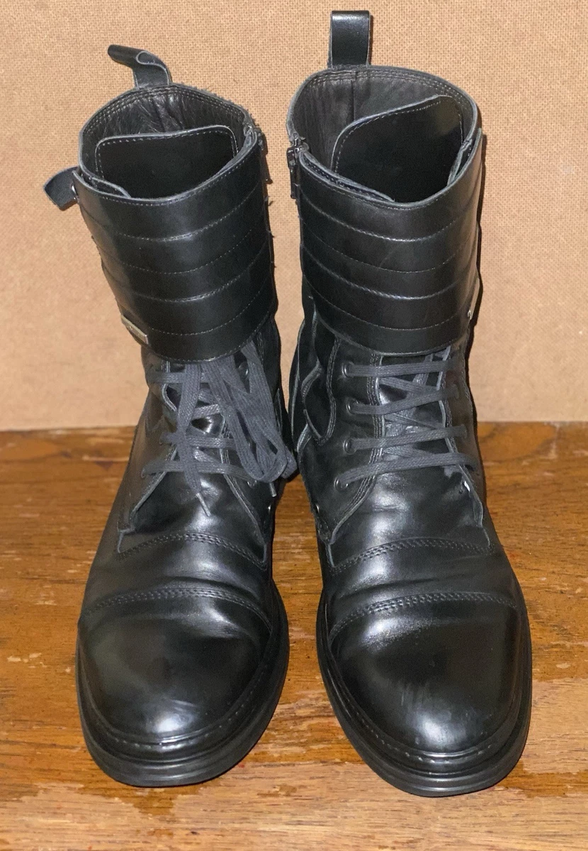 靴 Dark Aged Buckle Combat Boots 靴 Dark Aged Buckle Combat Boots Dark Aged Buckle Combat Boots