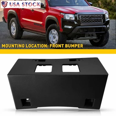 Soporte de etiqueta de matrícula frontal para Nissan Frontier 2020-2024 96210-9BU0A Foto 1 de 4