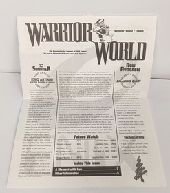 Enix Games Warrior World Newsletter Winter 1993/1994 SNES NES - Free Shipping!