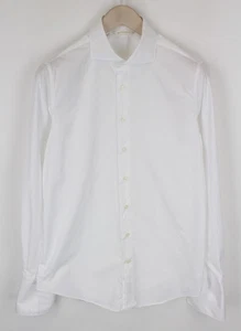 SUITSUPPLY Men's ~S Shirt Extra Slim Fit White Classic Pure Cotton Twill - Picture 1 of 9