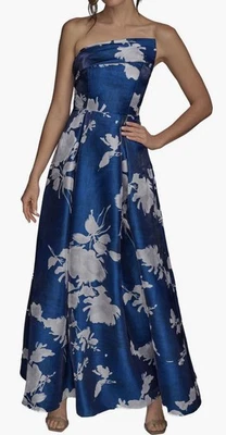 Donna Karan Satin Strapless Gown, Sz 10, New - Image 1 of 4