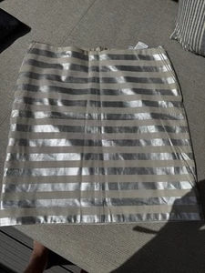 Rock von Weekend Max Mara Lederrock Gestreift - Bild 1 von 4