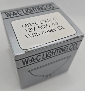MR16-EXN-G  50 WATT LAMP Light Bulb MR16 50W 12V NOS 40 Degree WAC DISCONTINUED - Picture 1 of 8