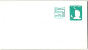 US #U561 Mint Postal Stationery, Entire, 1971, 6c + 2c, Light Green, #6 - Picture 1 of 1
