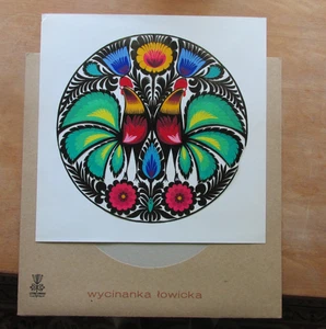 WYCINANKA POLNISCHE VOLKSKUNST PAPIER SCHNEIDEN VÖGEL & BLUMEN IN NUMMERIERTER HÜLLE - Bild 1 von 5
