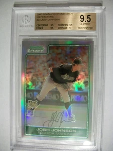 JOSH JOHNSON 2006 Bowman Chrome Draft Refractors #24 BGS GEM MINT 9.5 RC - Picture 1 of 1