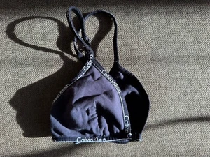 Calvin Klein, Triangle BH, Verschluss Vorne, ohne Bügel, M, schwarz - Bild 1 von 3