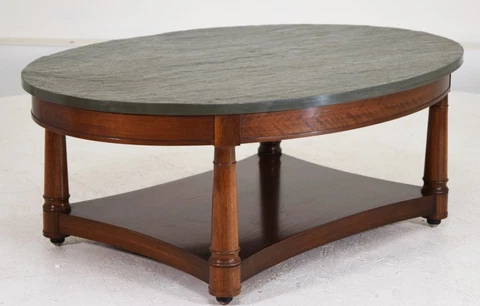 Heritage Henredon Flagstone coffee table  mid century modern Hollywood regency Cover