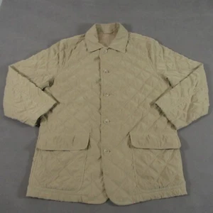 Enrico Mandelli Barn Chore Jacke Herren beige leicht gesteppt Western Country - Bild 1 von 12