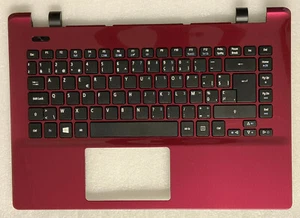 Keyboard AZERTY Belgian Acer Aspire E5-411 60.MQEN7.007 Topcase Red - Picture 1 of 3