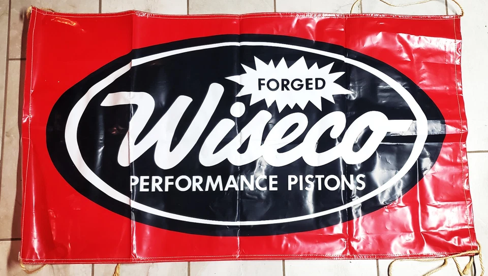 WISECO PERFORMANCE PISTONS 33 X 60 IN BANNER  Motocross Dirt bike Racing Sponsor - Image 1 of 1