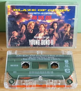 JON BON JOVI - Blaze of Glory / Young Guns II (Cassette Tape Album) FREE UK P&P - Picture 1 of 2