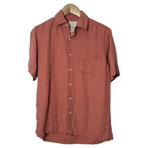Tasso Elba Island Mens Silk Linen Casual Button Up Shirt S Fall Casual Party - Picture 1 of 3