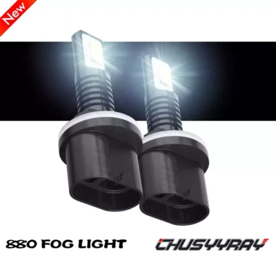 For GMC Sierra 1500 1999-2002 2500 2000-2002 2Pcs 6000K LED Fog Light Bulbs Kits - Image 1 of 4