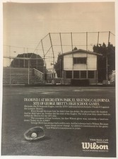 Wilson Sporting Goods George Brett 1988 Vintage Print Ad 8x11 Inches Wall Decor