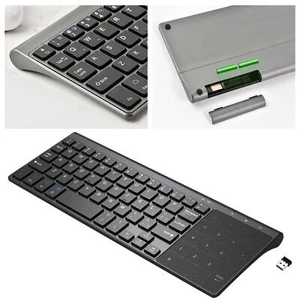 Kabellose Tastatur mit Touchpad 2,4G Wasserdicht Universal Empfindliches Touchpad - Bild 1 von 12
