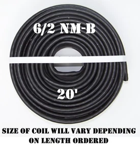 Cable eléctrico ""Romex®"" 6/2 casi nuevo-b x 20' Southwire - Imagen 1 de 2