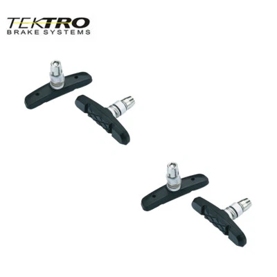 2Pairs Tektro 836.12 V-Brake Pads Shoes 63mm Folding Bicycle Threaded Post-OE - Image 1 of 2