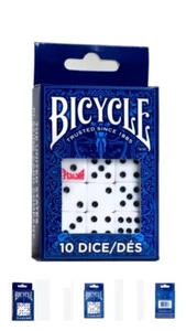 BICICLETA MARCA JUGANDO DADOS, paquete de 10 Die Poker Juego nuevo en caja 2018 #1 - Imagen 1 de 13