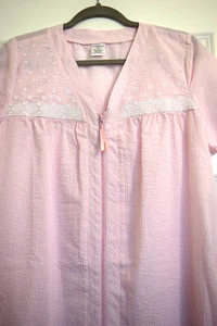 "Croft & Barrow" Women's Short Sleeve Pink Striped Robe Size Small - Picture 1 of 5