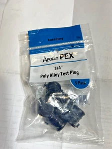 (5-Pk) Apollo Pipe Plug Plastic 200psi 200 F 3/4" PEX Barb PXPAP345PK FREESHIP - Picture 1 of 4