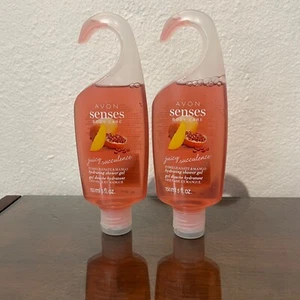 2 Avon Senses~Juicy Pomegranate & Mango Shower Gel~5 fl. oz.~New & Sealed - Picture 1 of 3