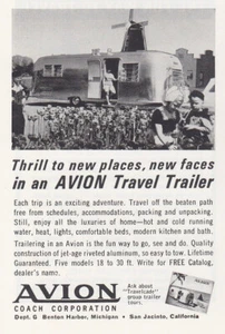 1964 Avion Travel Trailer: Windmill Vintage Print Ad - Picture 1 of 1