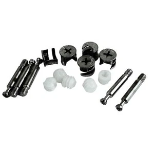5Sets Furniture Side Connecting 0.55" Dia Cam Fitting + Dowel + Pre-inserted Nut - Imagen 1 de 3