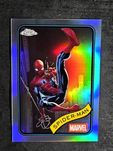 2025 Topps Chrome Marvel Refractor Spider-Man #101 CENTERED MINT SSP 💥💥 - Bild 1 von 19
