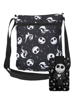 Women's Nightmare Before Christmas Passport Bag & Card Holder Wallet 2-Piece Set - Image 1 of 4