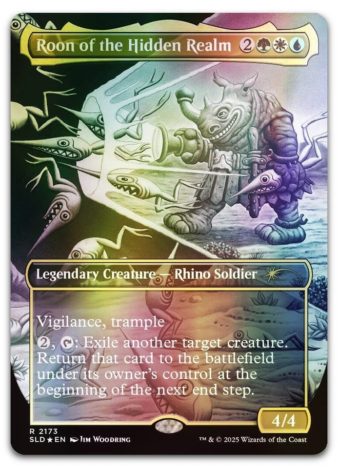 Roon of the Hidden Realm (Rainbow Foil) #2173 NM Secret Lair Drop SLD Magic MTG - Image 1 of 1
