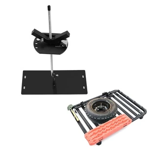 Sidasu Roof Spare Tire Rack Carbon Steel Spare Tire Mount with Lock 35 in - Picture 1 of 2