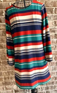 Vintage Maggie Breen Too Dress Girls 16 Striped Long Sleeve School Church EUC - Picture 1 of 12