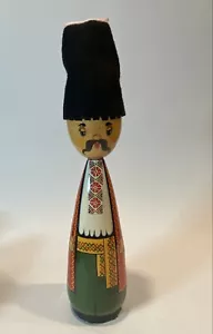 Cossack Handpainted Wood Doll Ukraine Russian - Picture 1 of 6