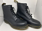 Dr. Martens 1460 Smooth Leather 8 Eye Boots Black Womens 11 / Men 10 Lace Up New